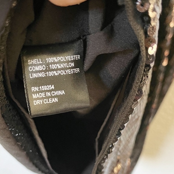 NWT TOCCIN (NY) Sequins Cutout Mesh Cocktail Dress 6 - Picture 14 of 15